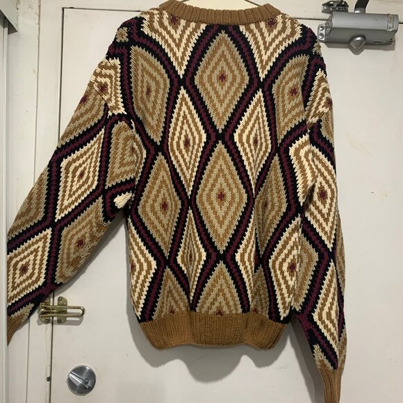 VINTAGE GREG NORMAN KNIT CHUNKY COTTON SWEATERS PATTERN SIZE L - Picture 9 of 10